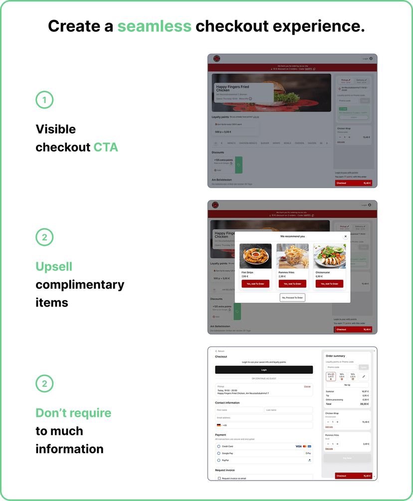 Online Menu Design