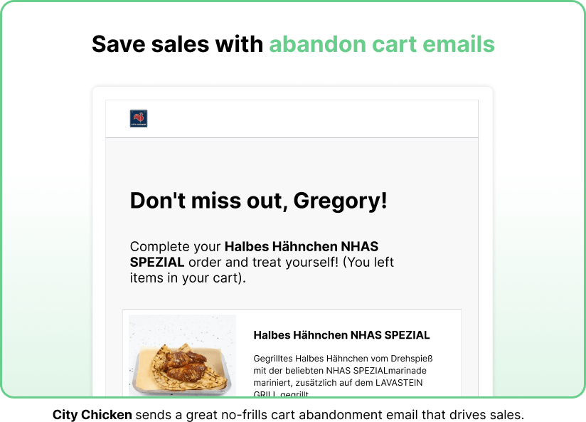 Abandoned Cart Emails